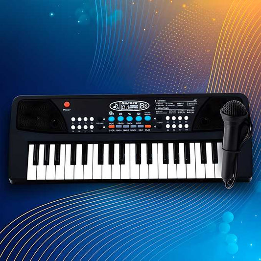 37 Keys Piano Keyboard Toy with Microphone, USB Power Cable & Sound Recording